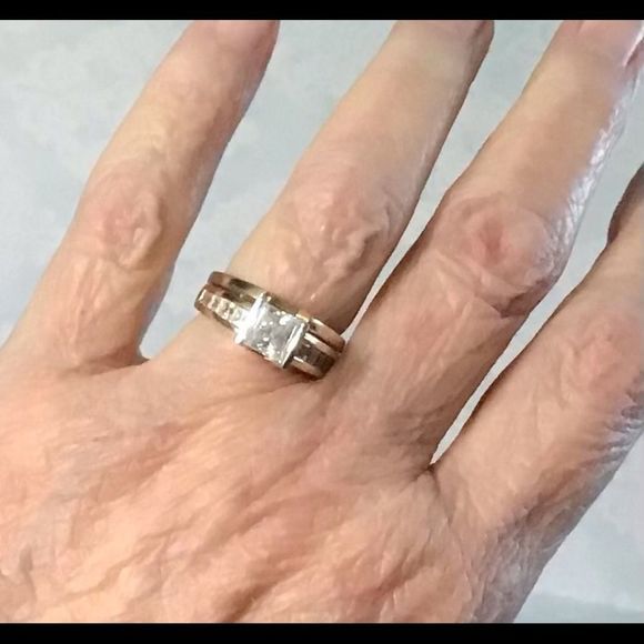 Vintage 14K Yellow Gold Wedding‎ Ring Set 8.62 grams - Picture 12 of 13